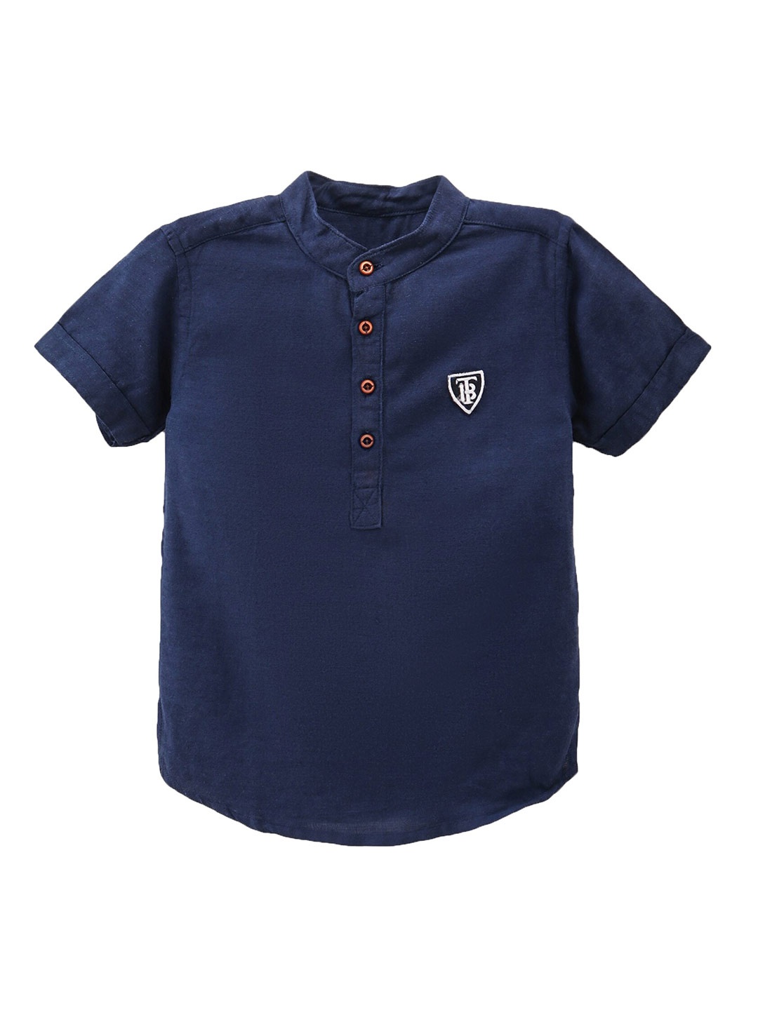 

TONYBOY Boys Navy Blue Premium Semi Sheer Casual Shirt