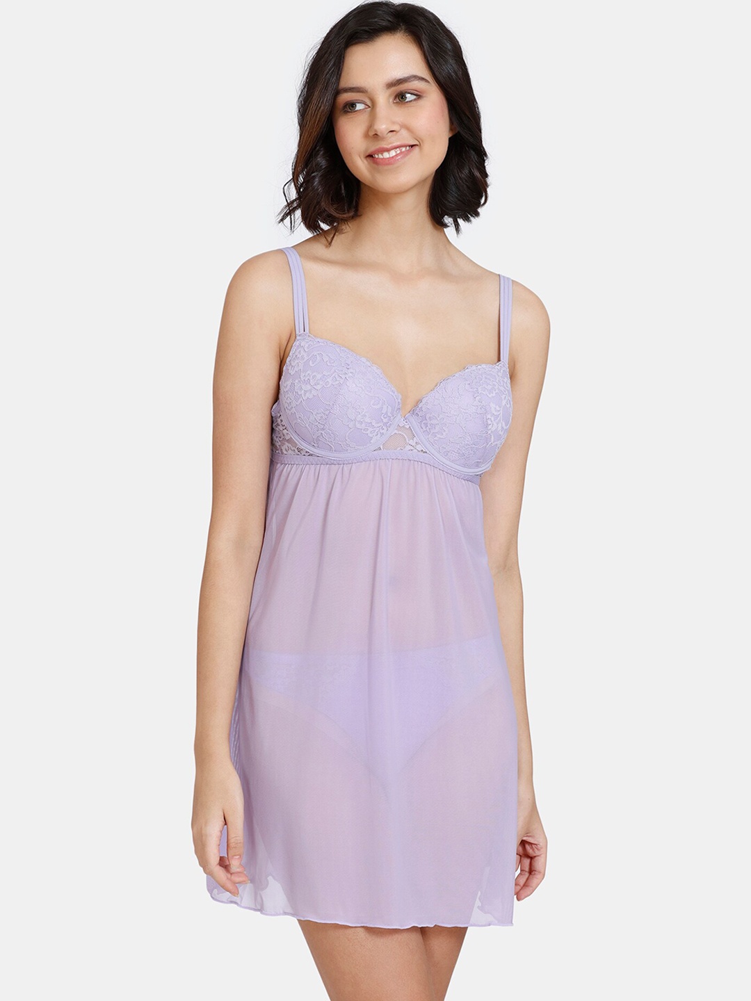 

Zivame Purple Baby Doll