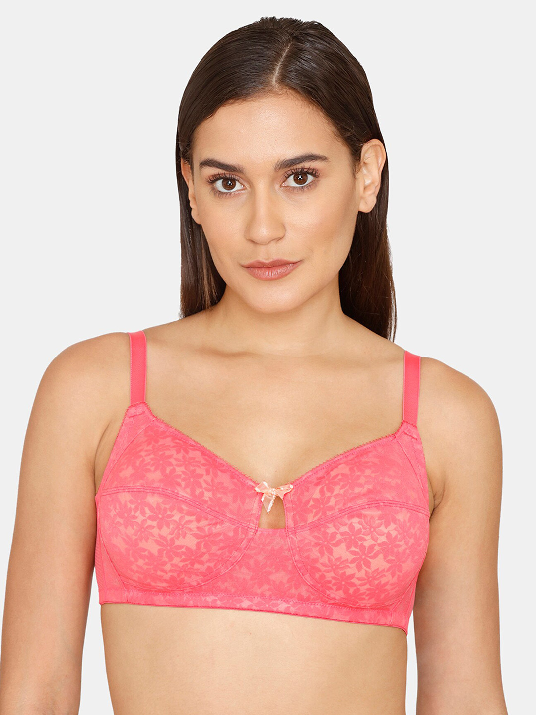 

Zivame Red Floral Bra