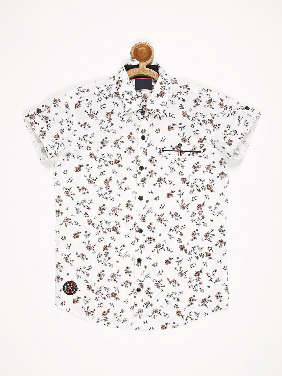

V2 Value & Variety Boys White Floral Printed Casual Shirt