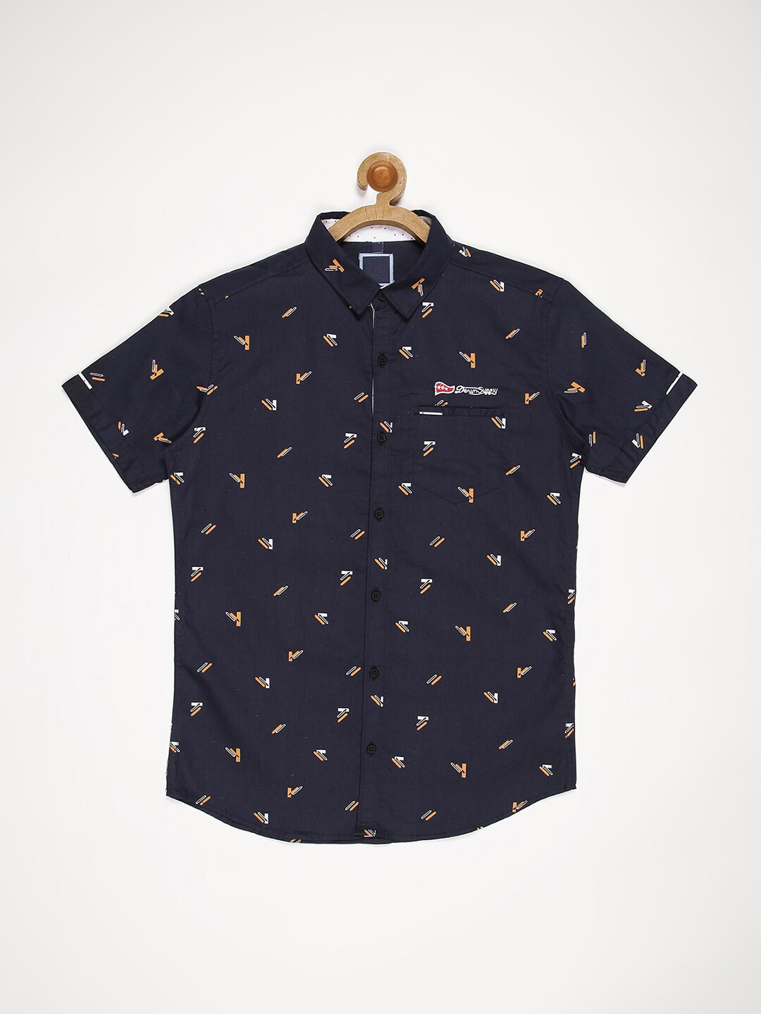 

V2 Value & Variety Boys Blue Printed Casual Shirt