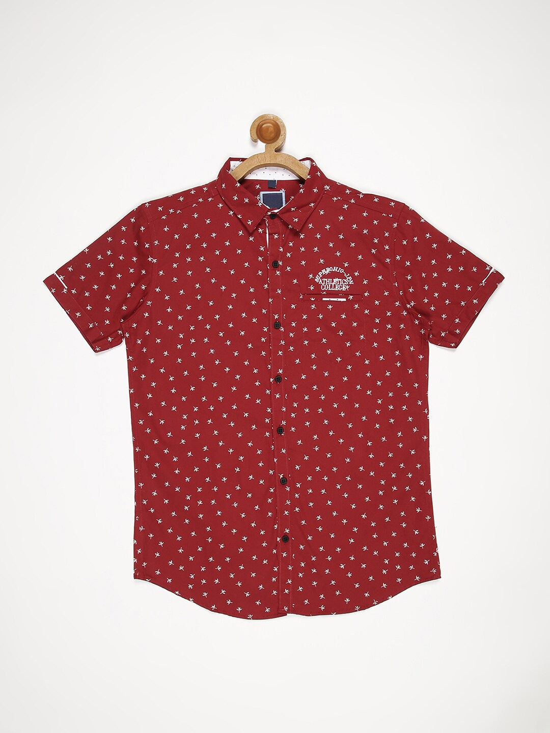 

V2 Value & Variety Boys Red Printed Cotton Casual Shirt