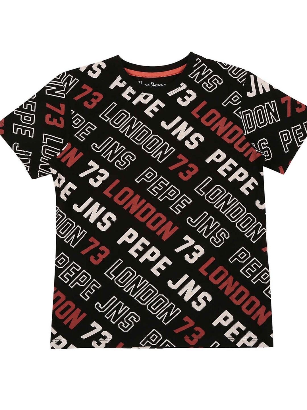 

Pepe Jeans Boys Black Typography Printed T-shirt