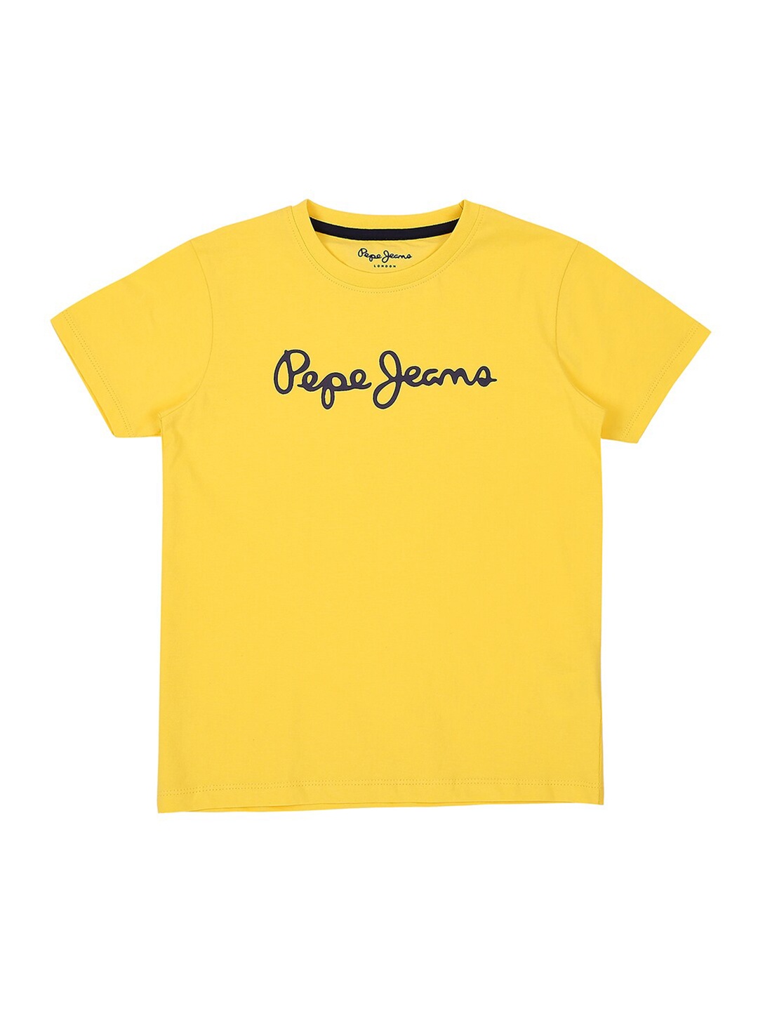 

Pepe Jeans Boys Yellow Typography Printed T-shirt