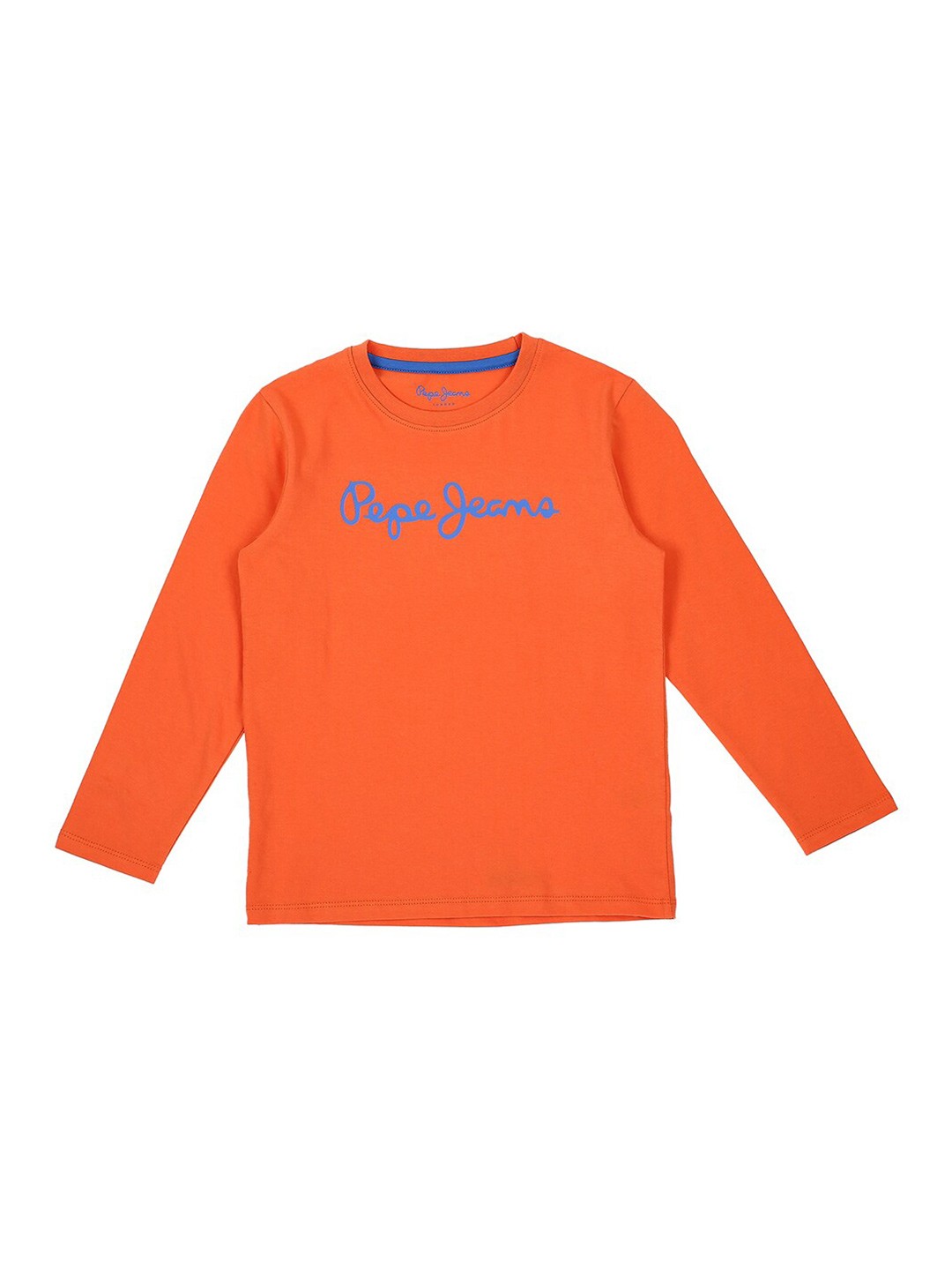 

Pepe Jeans Boys Orange Typography T-shirt