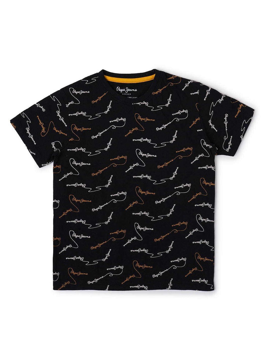 

Pepe Jeans Boys Black Typography Printed T-shirt
