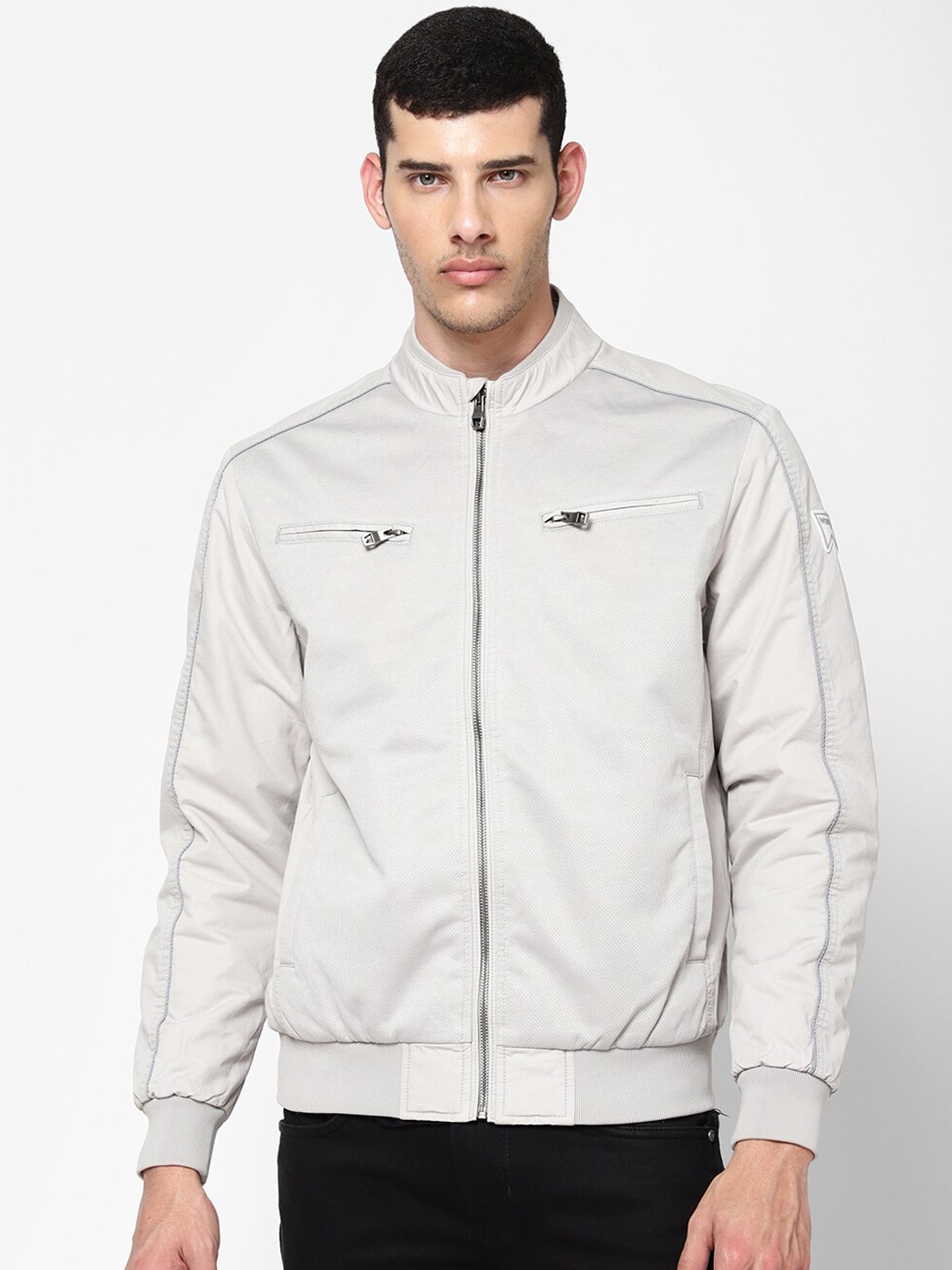 

Wrangler Men Grey Bomber Jacket
