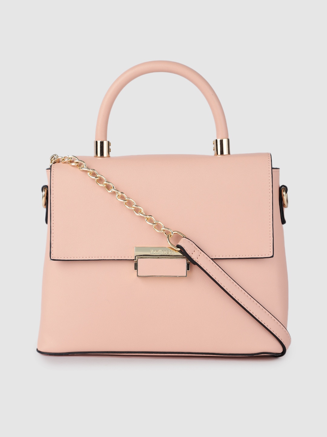 

Van Heusen Nude Pink Structured Satchel