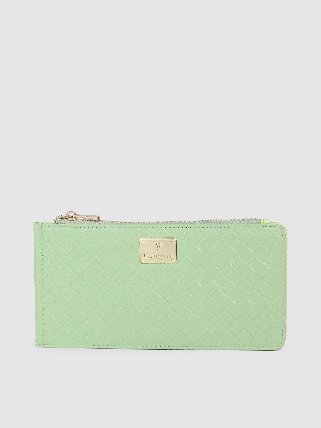 

Van Heusen Women Mint Green Textured Two Fold Wallet