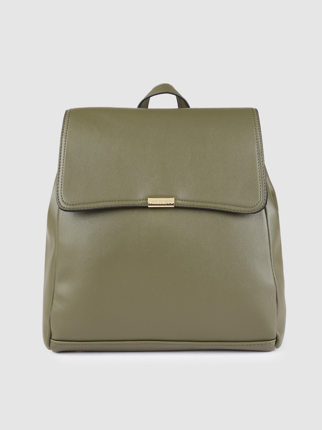 

Van Heusen Women Olive Green Solid Backpack
