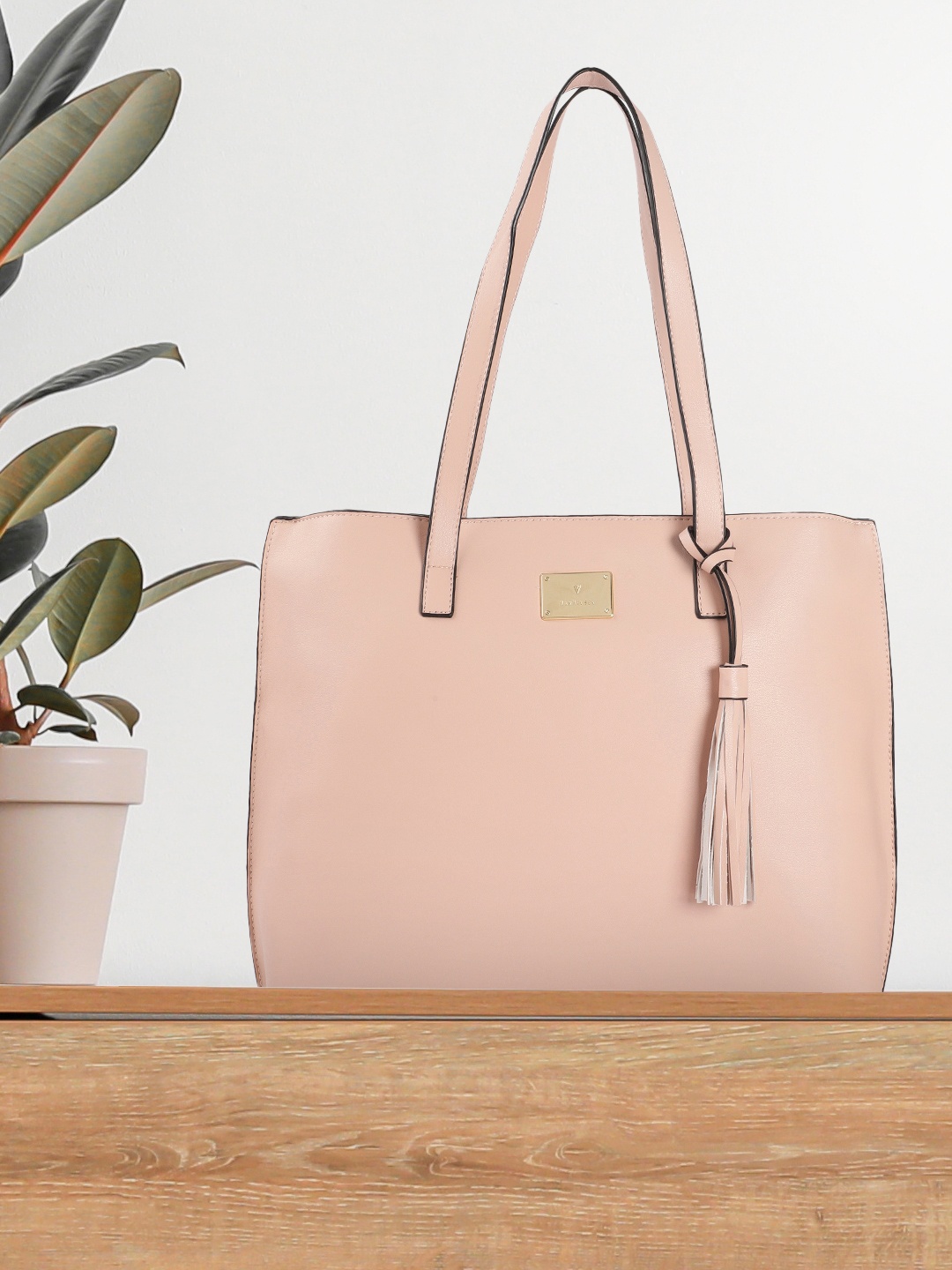 

Van Heusen Pink Solid Shoulder Bag