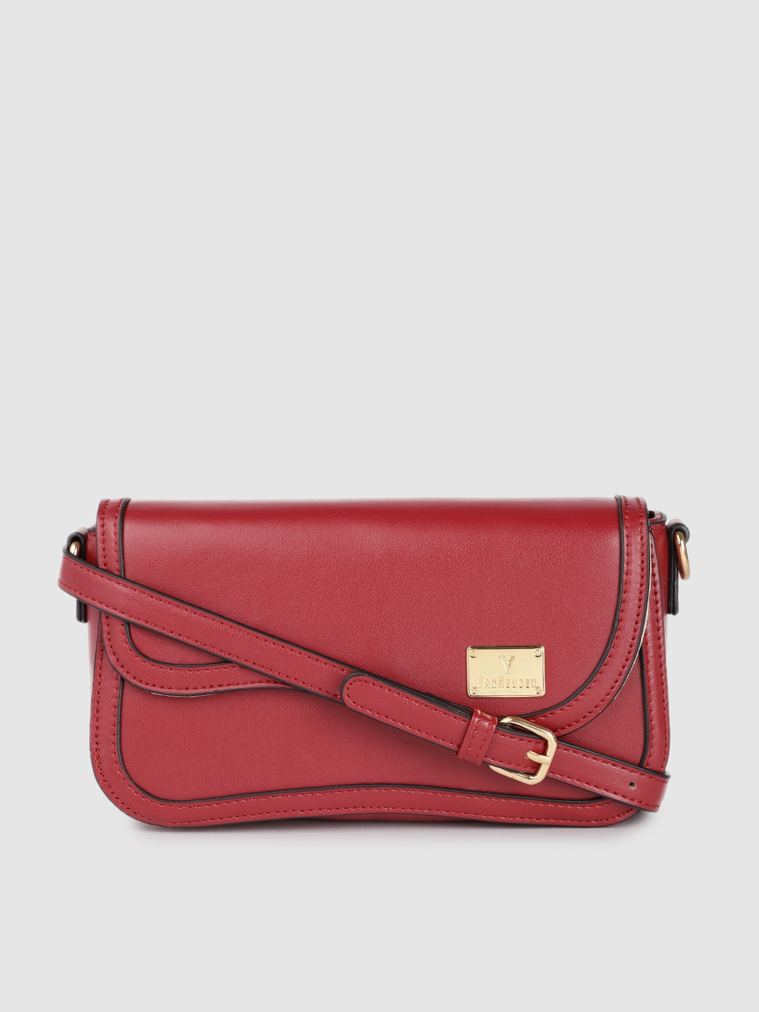 

Van Heusen Maroon Structured Sling Bag