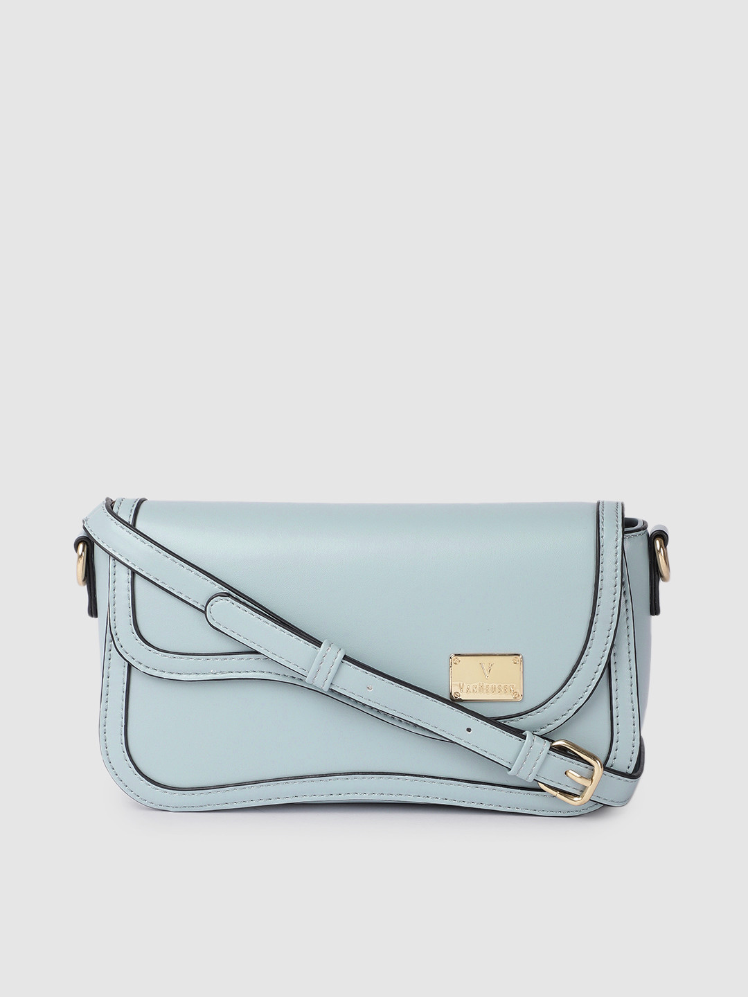 

Van Heusen Blue Solid Sling Bag