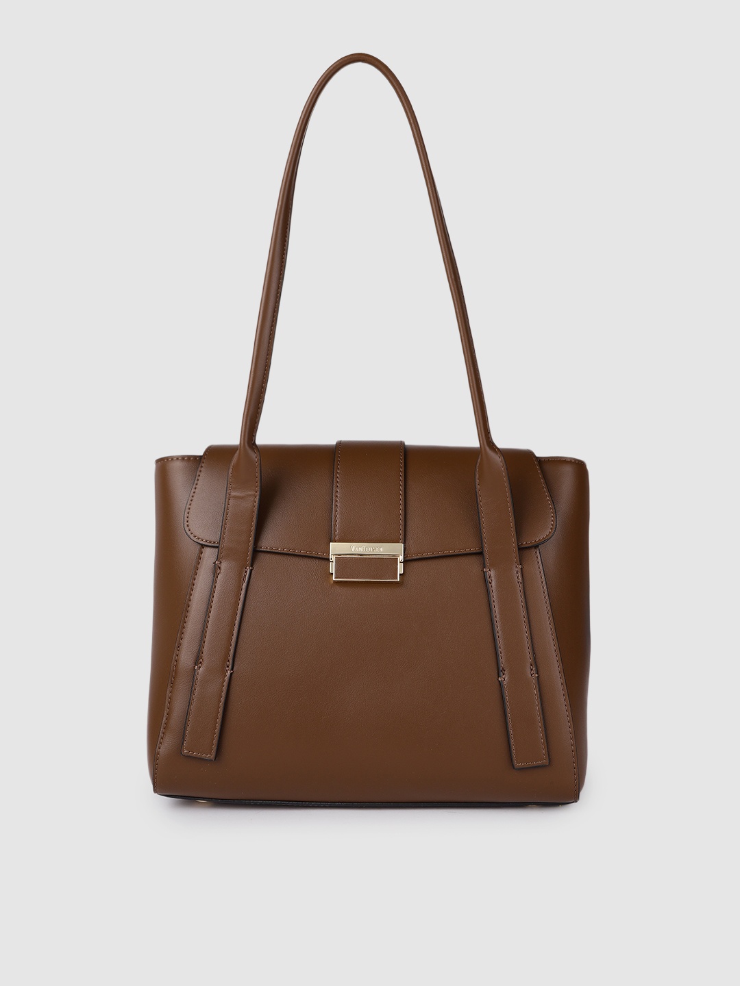 

Van Heusen Brown Solid Shoulder Bag