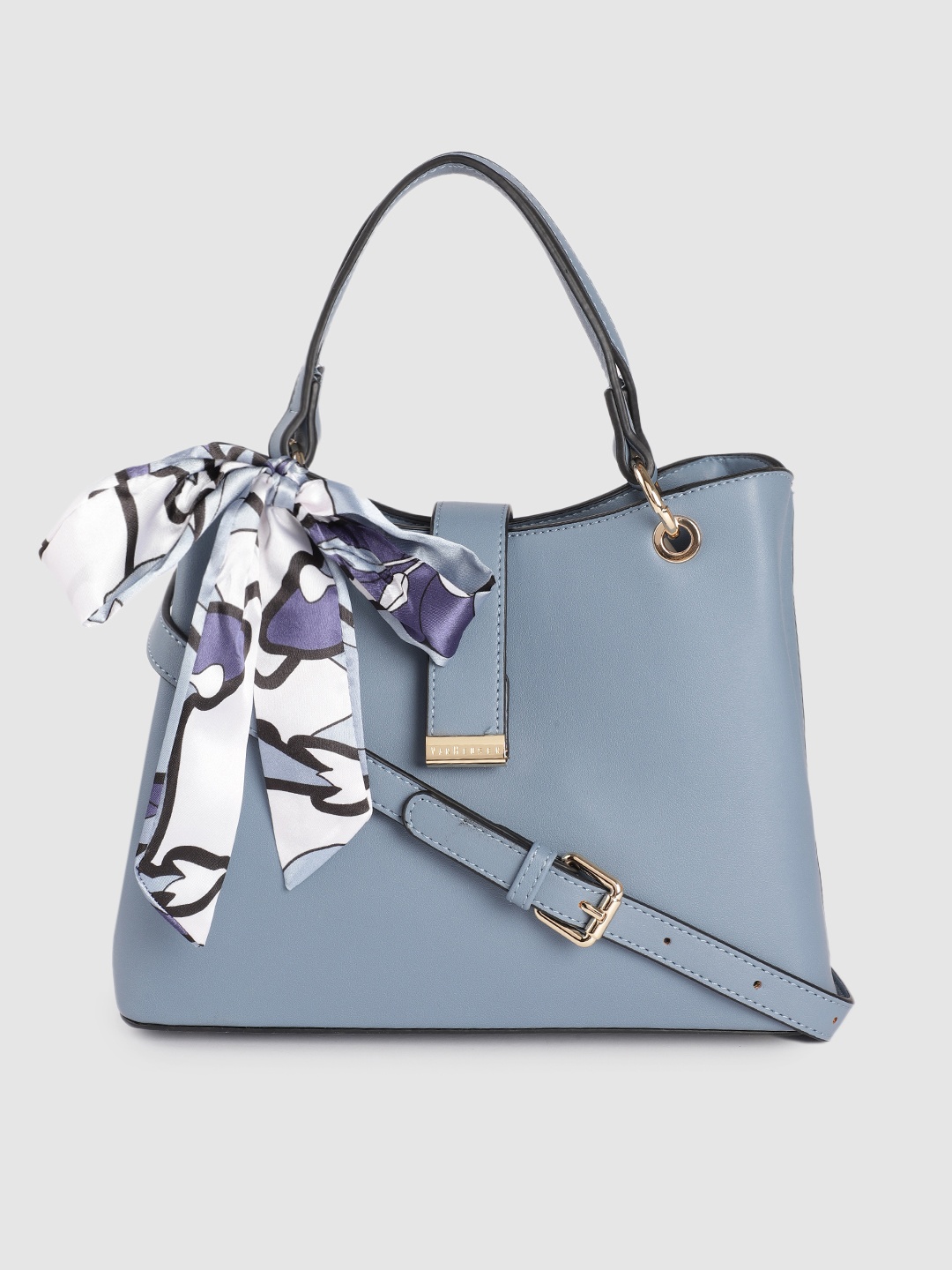 

Van Heusen Women Blue Structured Handheld Bag