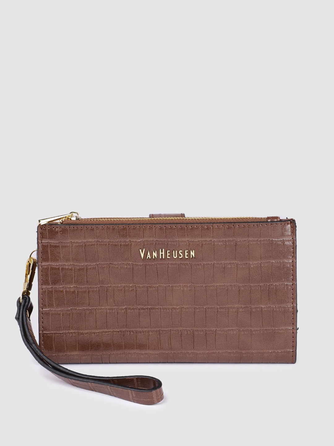 

Van Heusen Women Brown Textured Two Fold Wallet