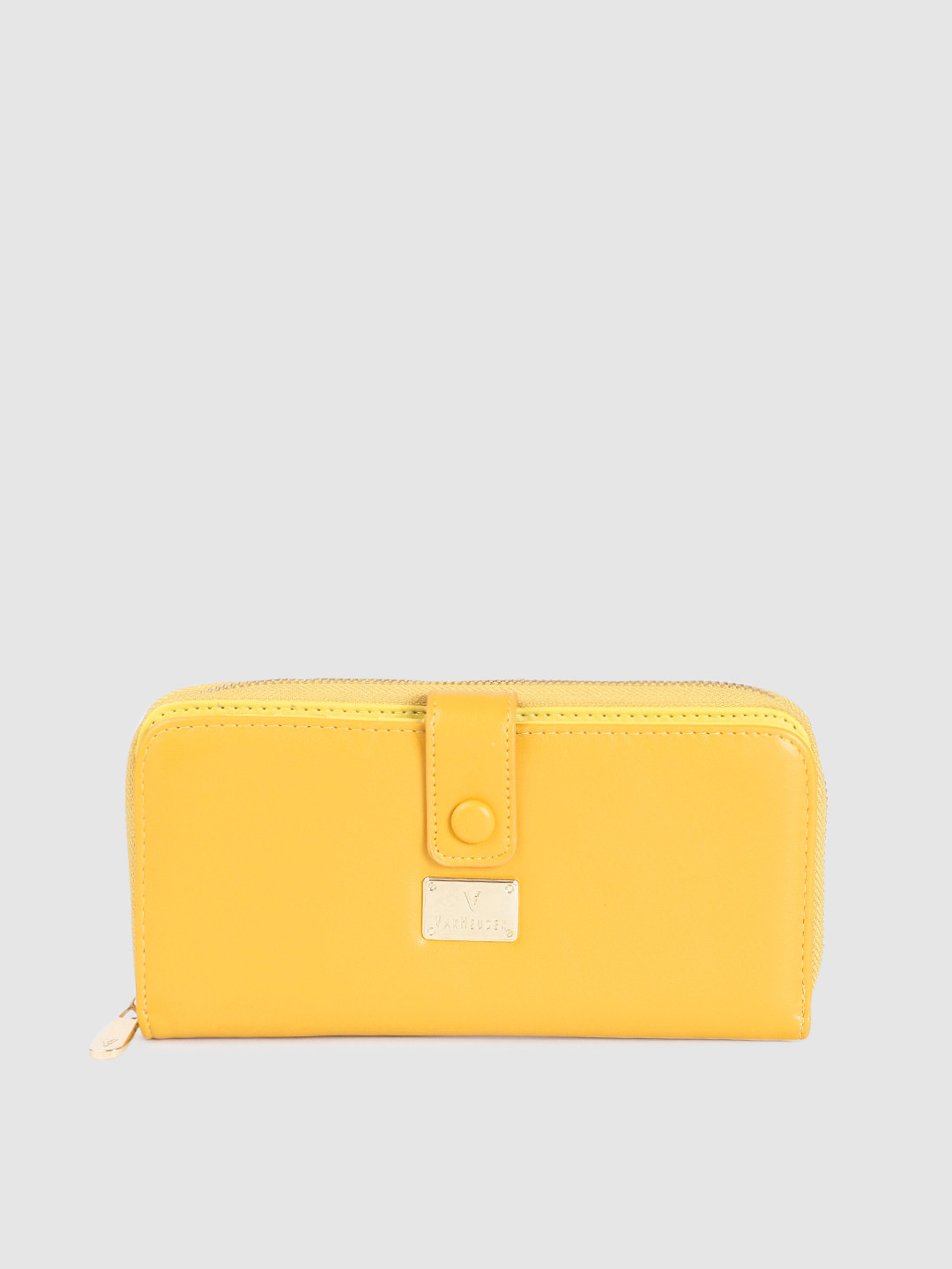 

Van Heusen Women Mustard Zip Around Wallet
