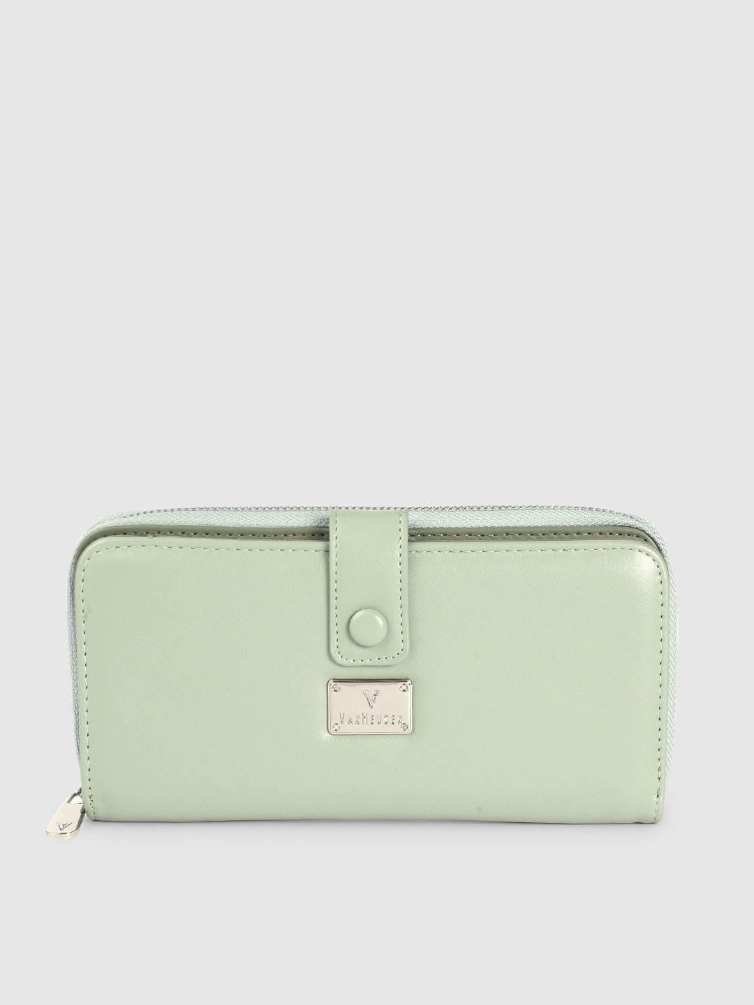

Van Heusen Women Sage Green Zip Around Wallet