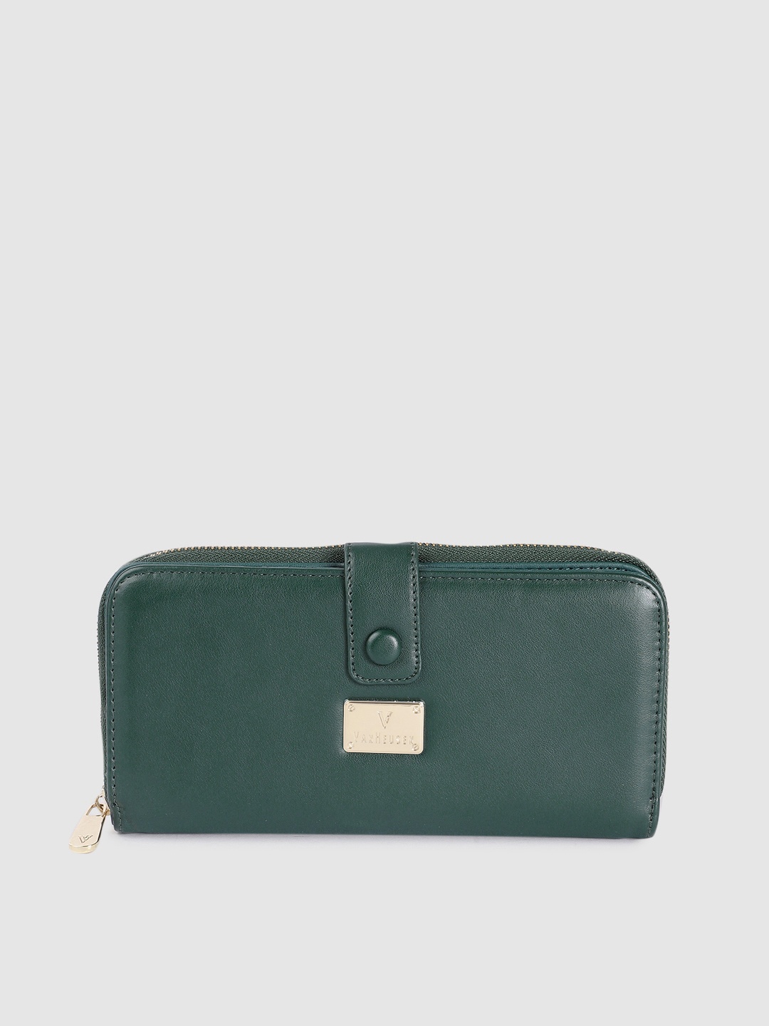 

Van Heusen Women Teal Zip Around Wallet