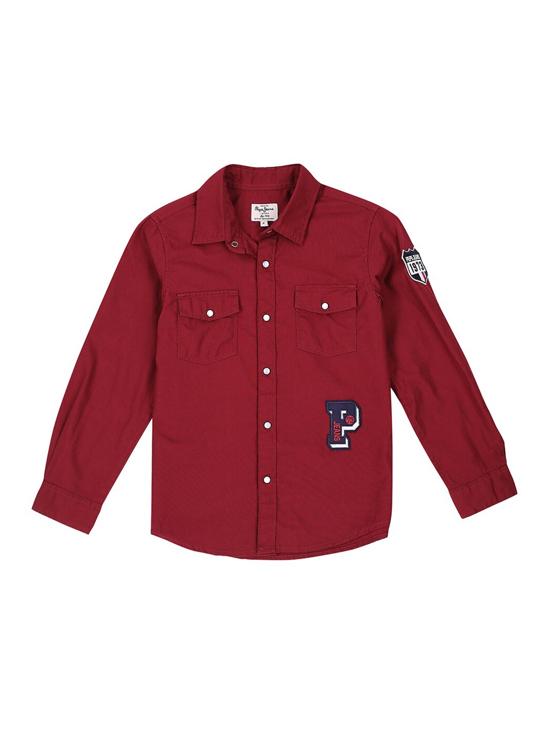 

Pepe Jeans Boys Red Casual Shirt