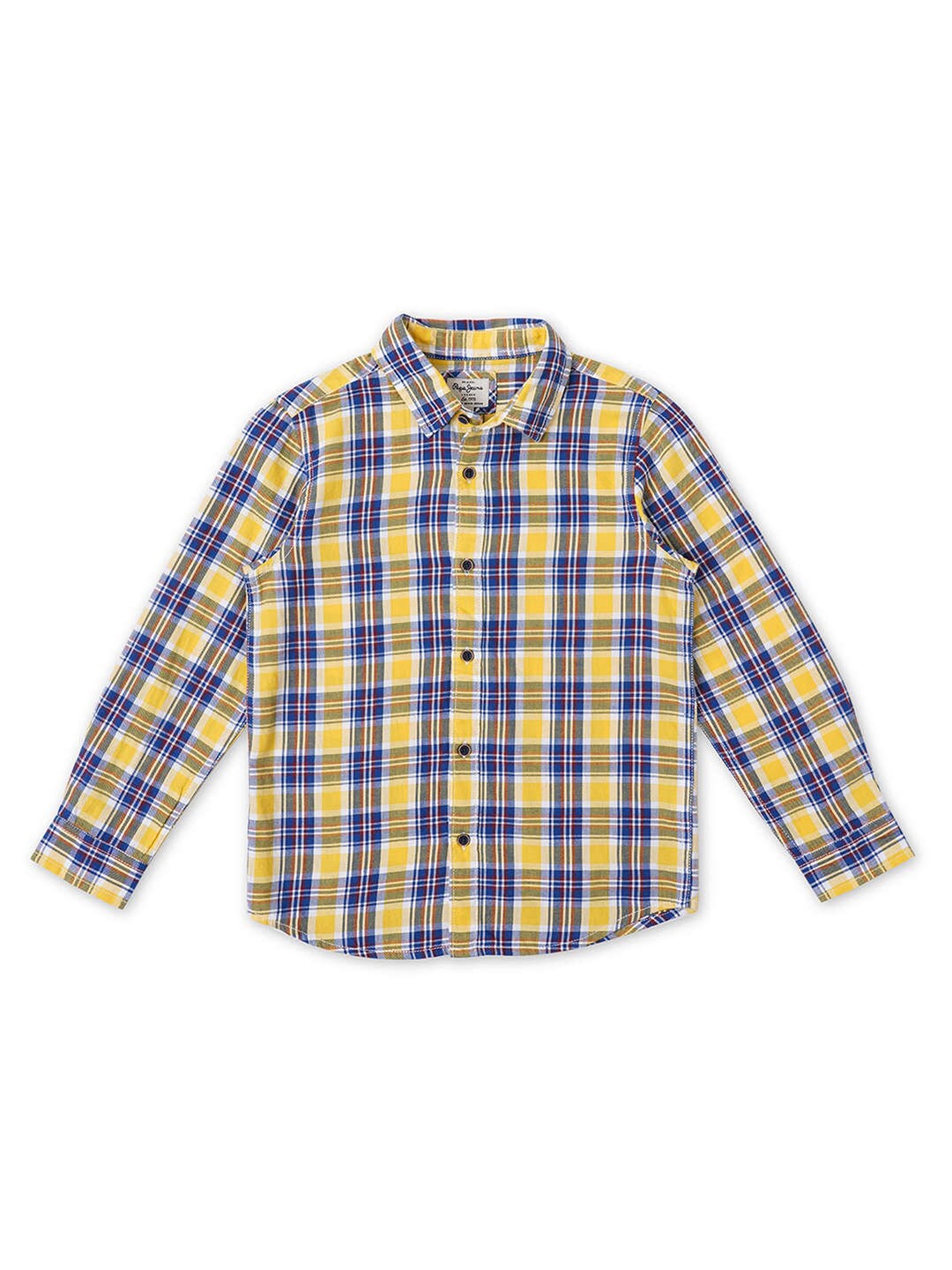 

Pepe Jeans Boys Yellow Checked Casual Shirt