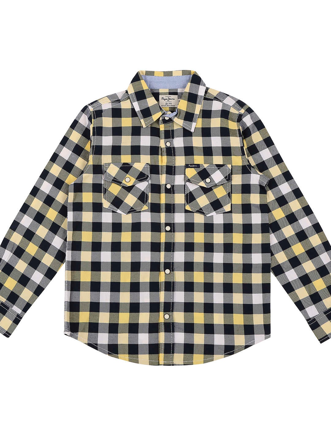 

Pepe Jeans Boys Yellow Buffalo Checked Casual Shirt