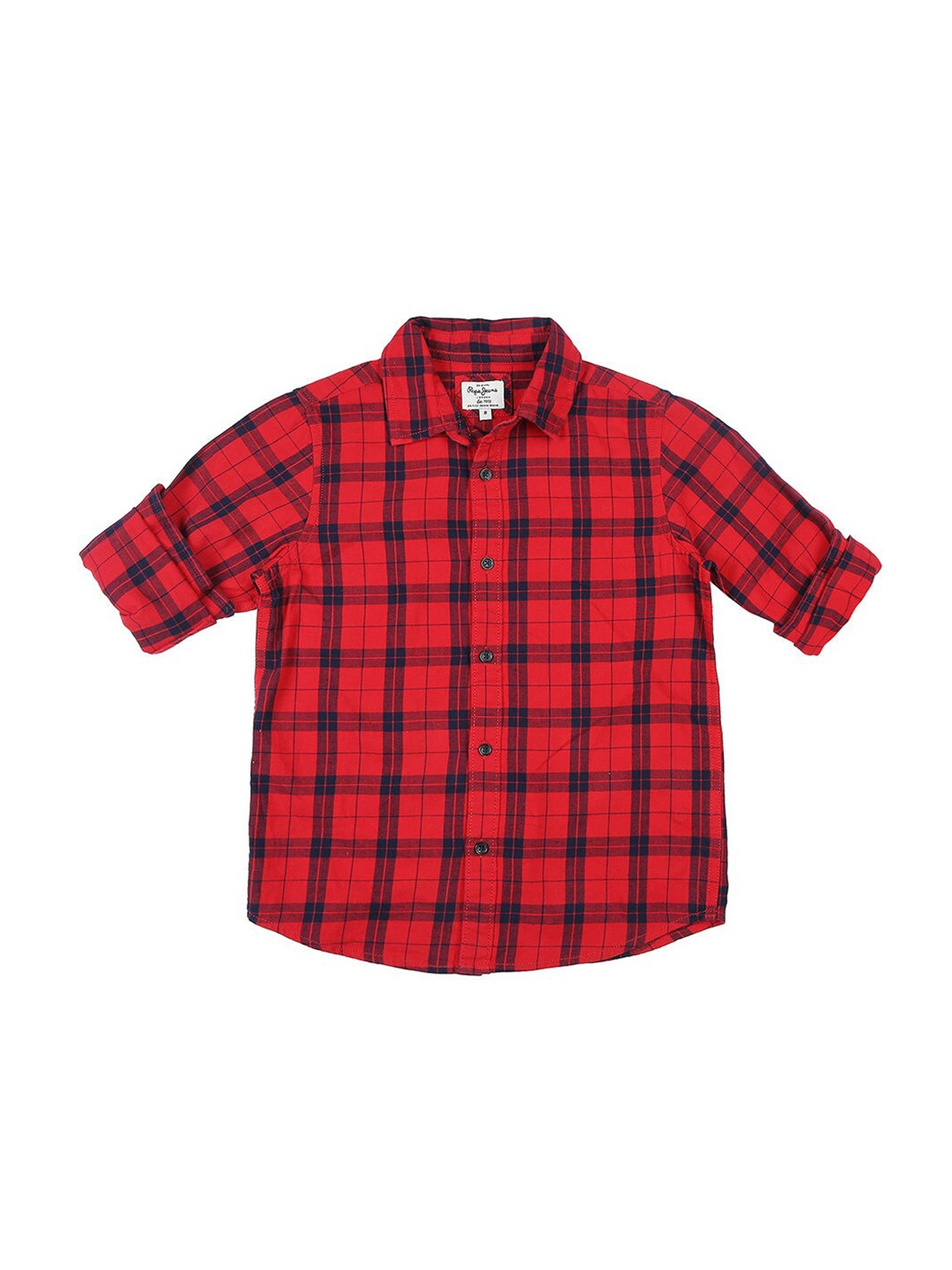 

Pepe Jeans Boys Red Checked Casual Shirt