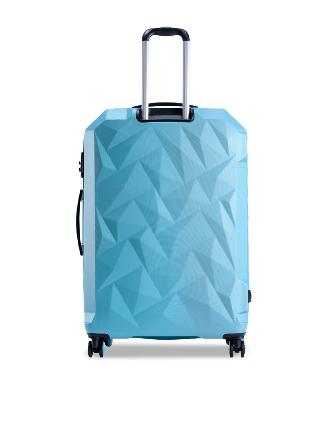

IT luggage Blue Textured Solid One Top Handle Trolley Bag