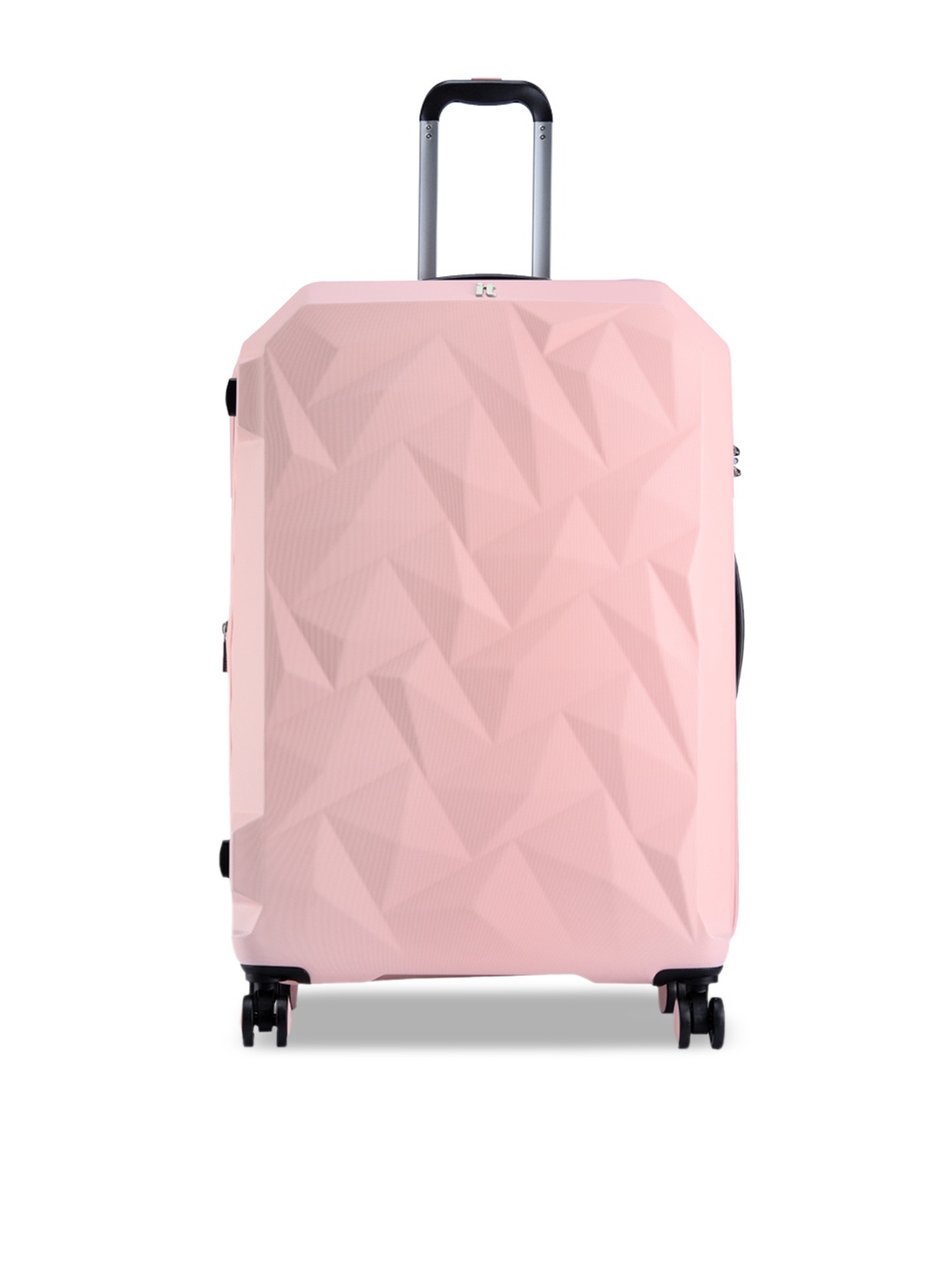 

IT luggage Pink Textured Hard-Sided Large Trolley Bag