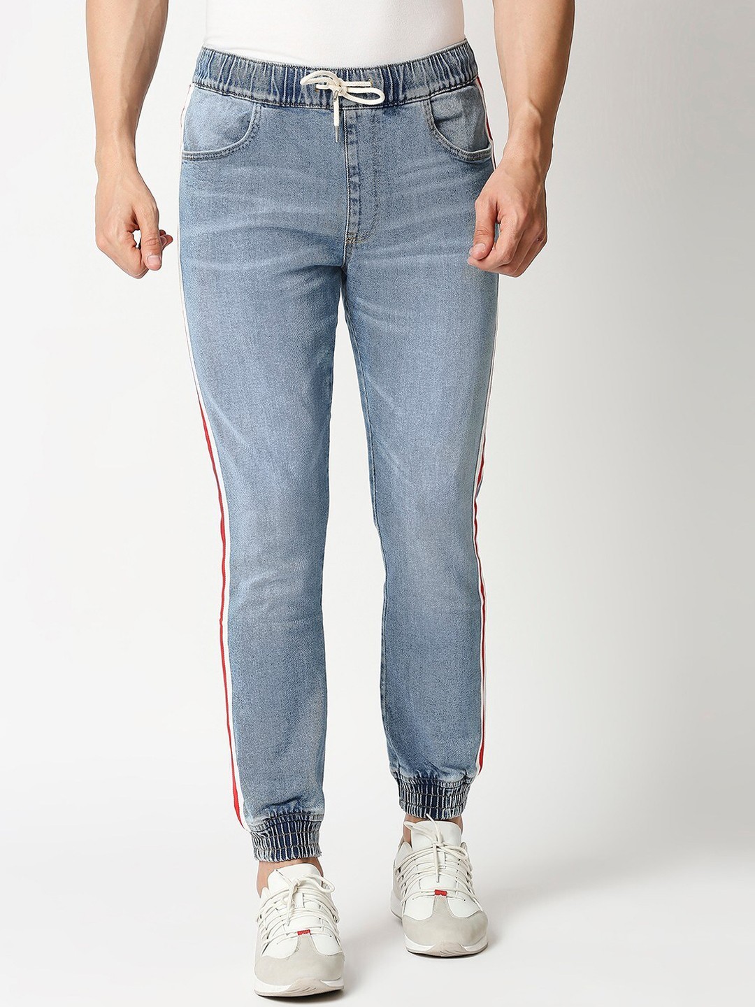 

LOVEGEN Men Blue Jogger Light Fade Jeans
