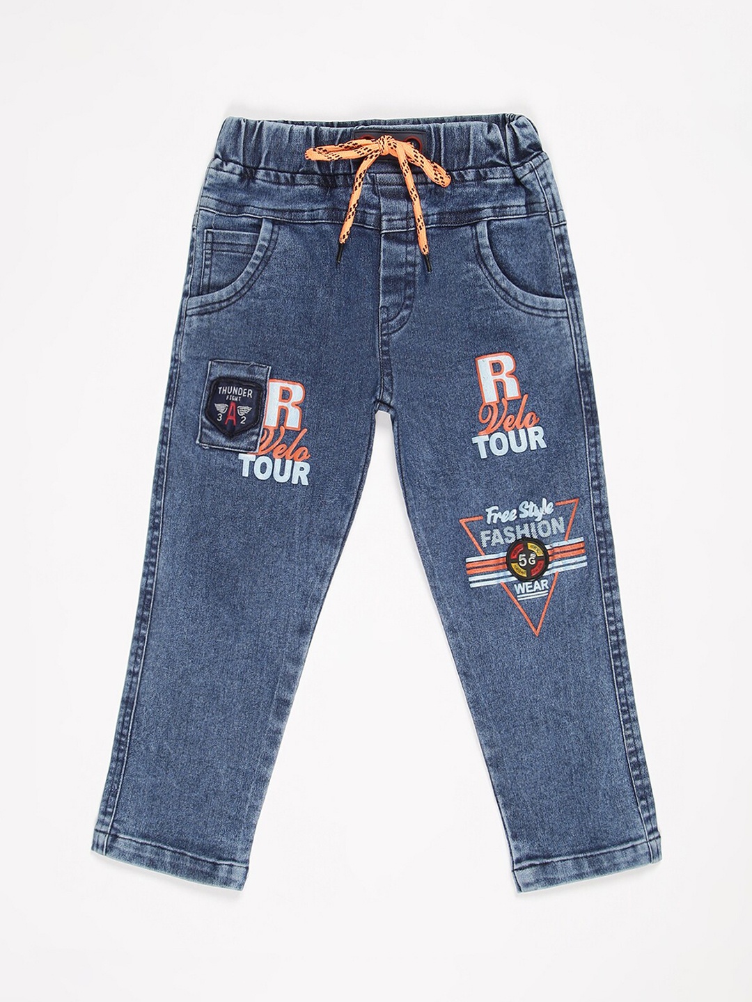 

V2 Value & Variety Boys Orange Low Distress Jeans