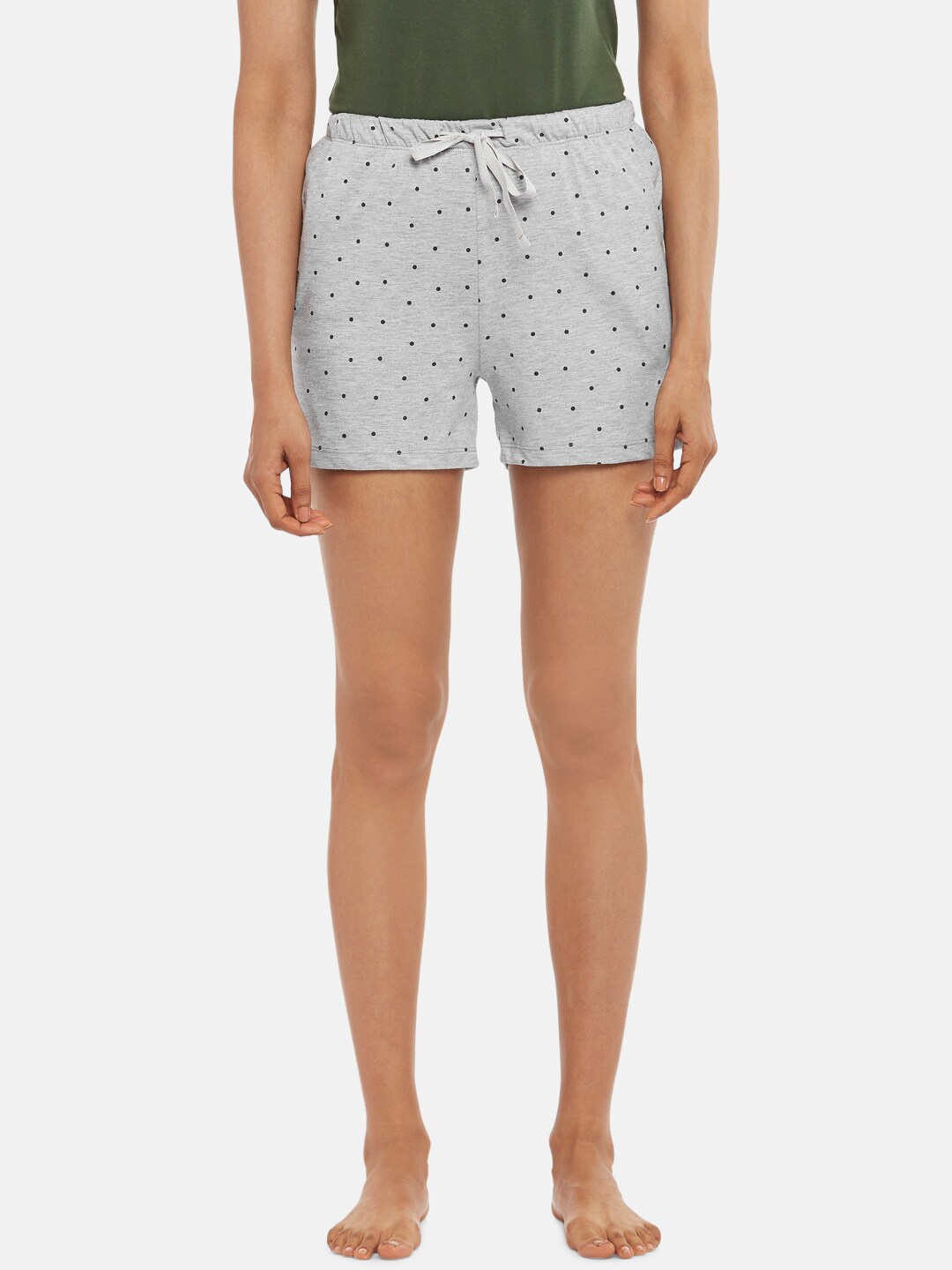 

Dreamz by Pantaloons Women Grey Printed Lounge Short
