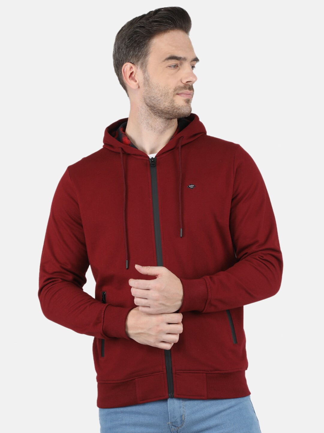

Monte Carlo Men Maroon Hooded Sweatshirt