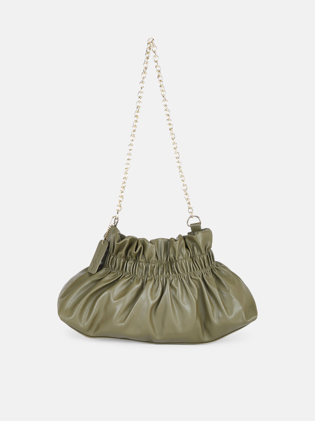 

Forever Glam by Pantaloons Womens Green PU Structured Shoulder Bag
