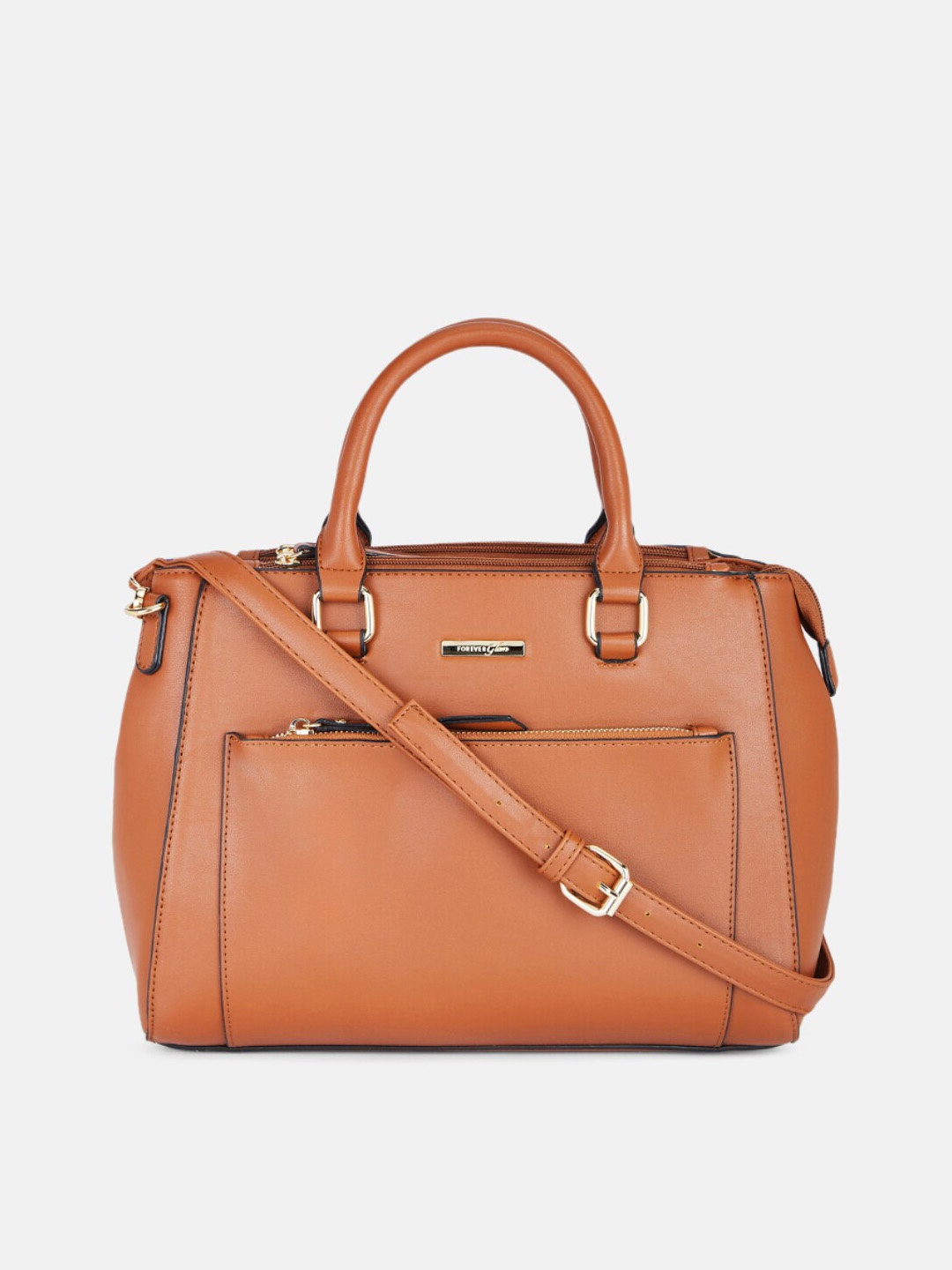 

Forever Glam by Pantaloons Tan Oversized Bowling Handheld Bag