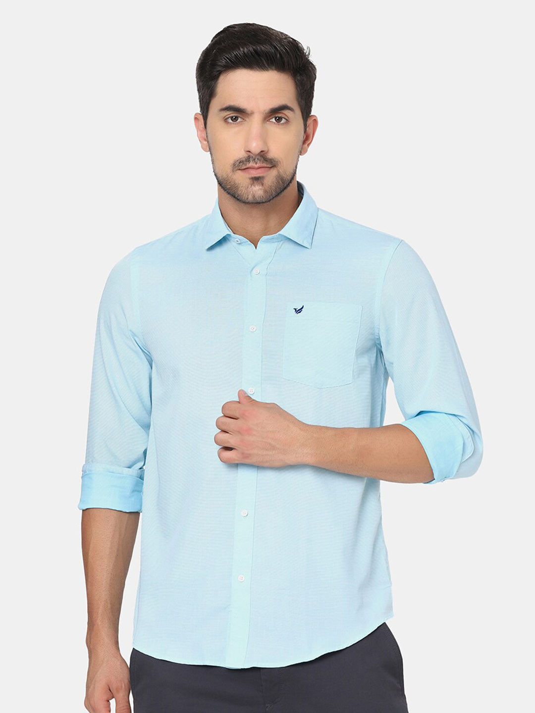 

Blackberrys Men Blue Slim Fit Casual Shirt