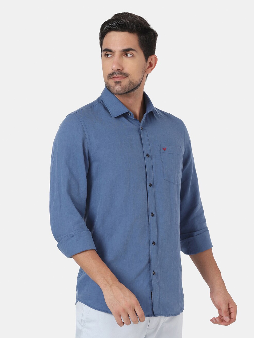 

Blackberrys Men Navy Blue Slim Fit Casual Shirt