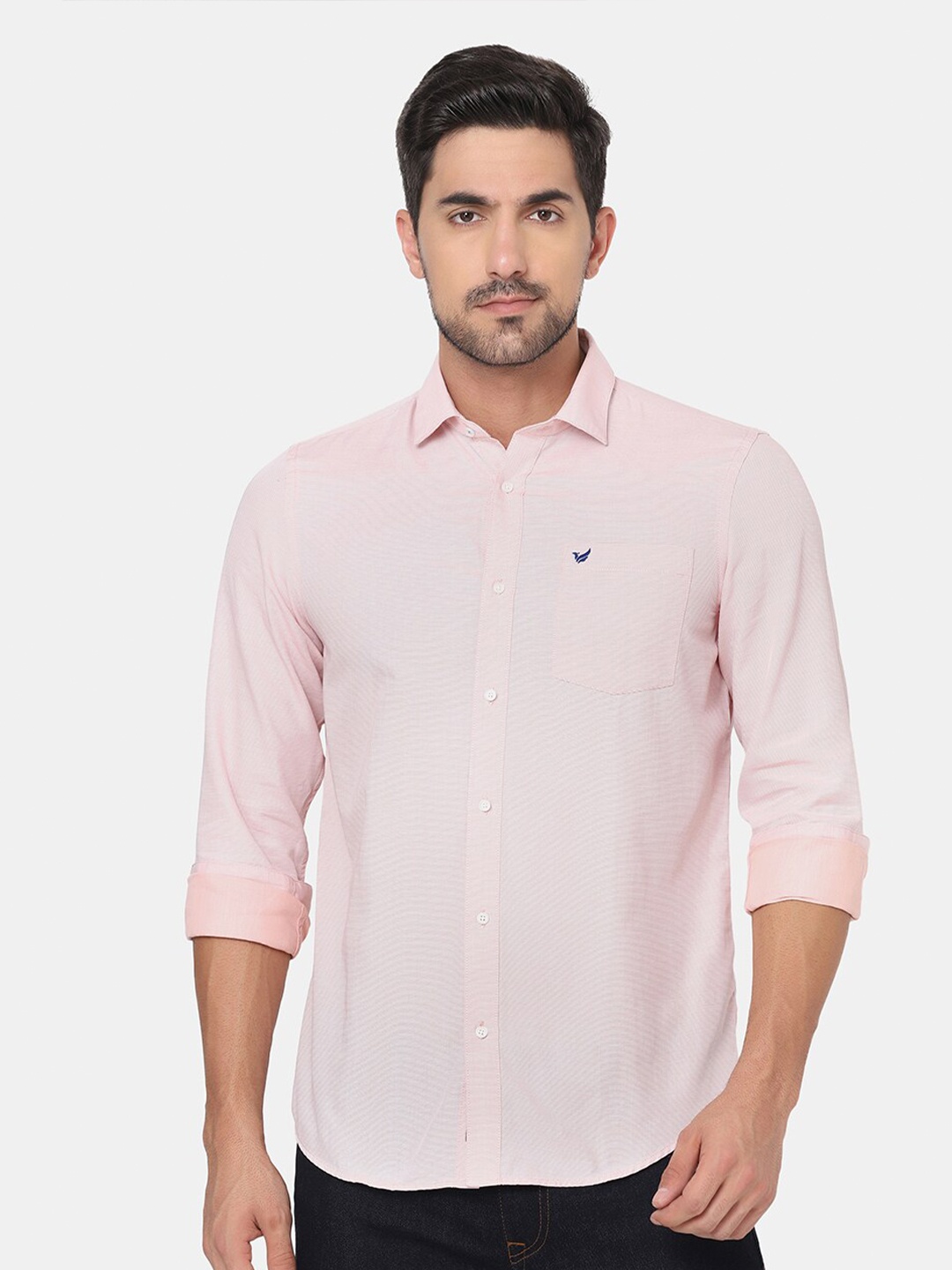 

Blackberrys Men Pink Slim Fit Casual Shirt