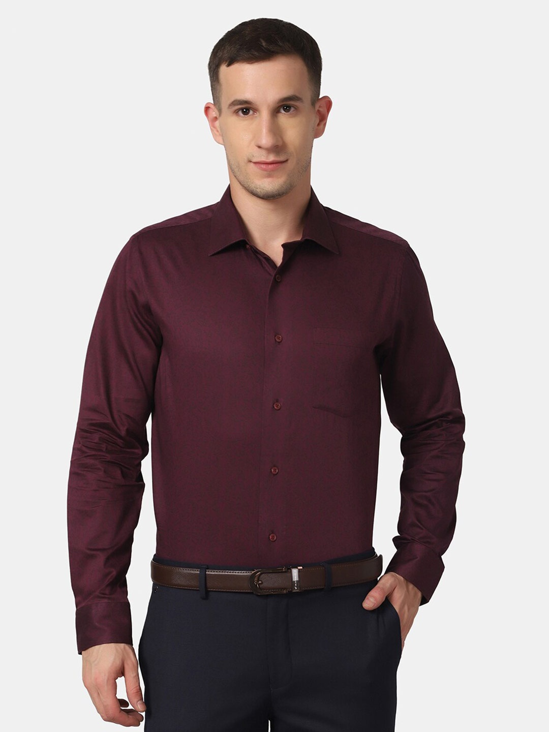 

Blackberrys Men Maroon Slim Fit Formal Shirt