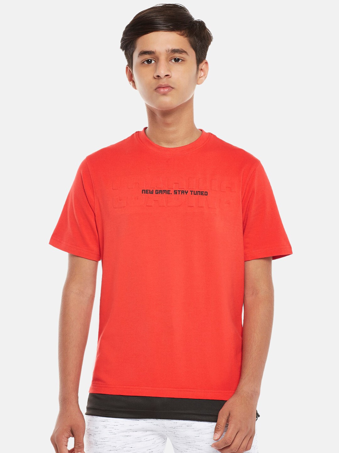 

Coolsters by Pantaloons Boys Red Typography T-shirt