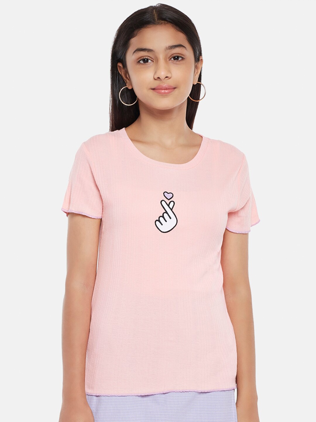 

Coolsters by Pantaloons Girls Pink Printed T-shirt