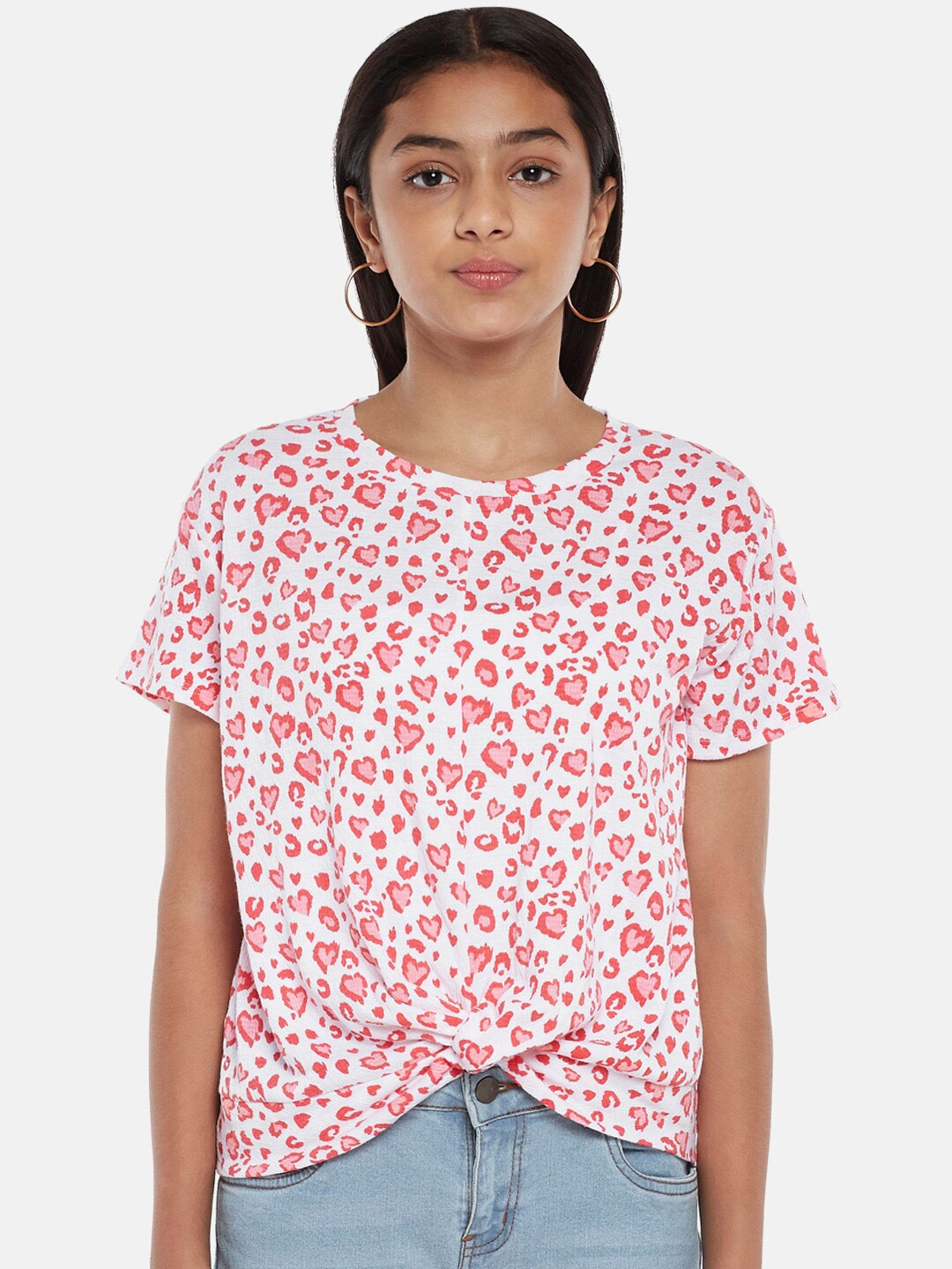 

Coolsters by Pantaloons Girls Coral Printed T-shirt
