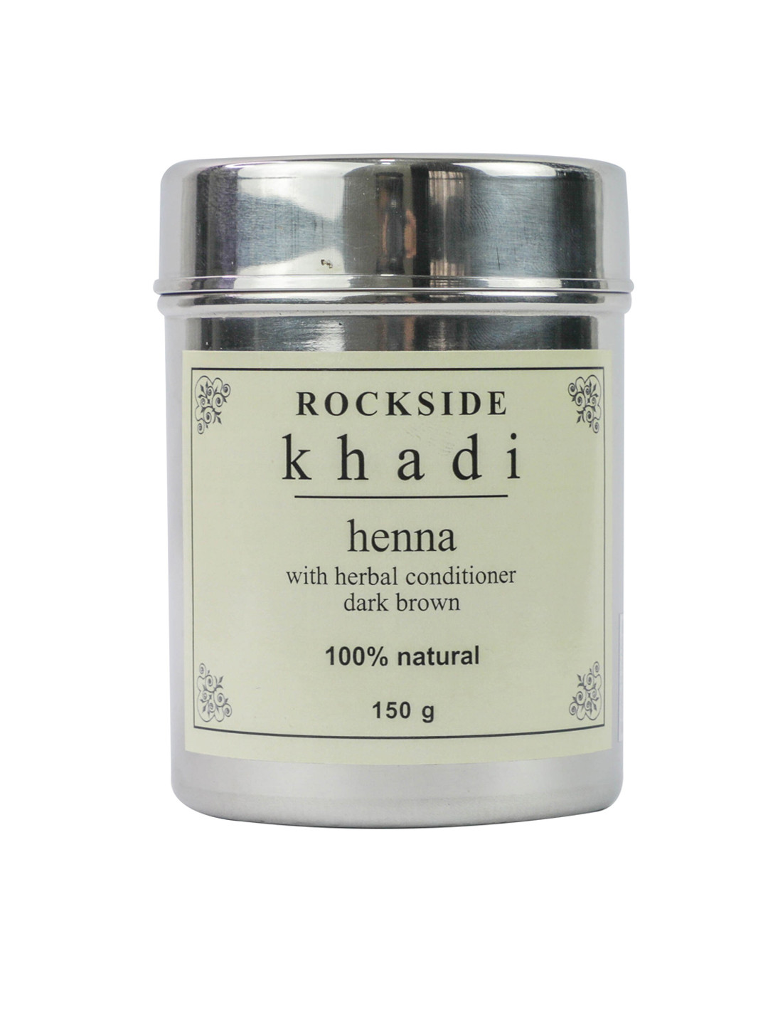 

ROCKSIDE KHADI Pack of 3 Heena With Herbal Conditioner 150g, Brown