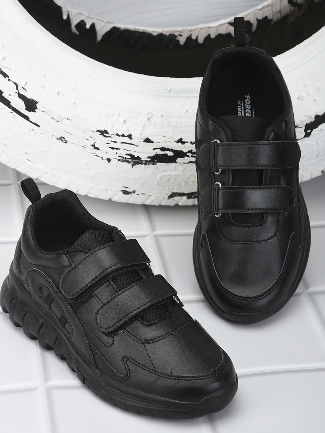 

Liberty Kids Velcro School Shoes, Black