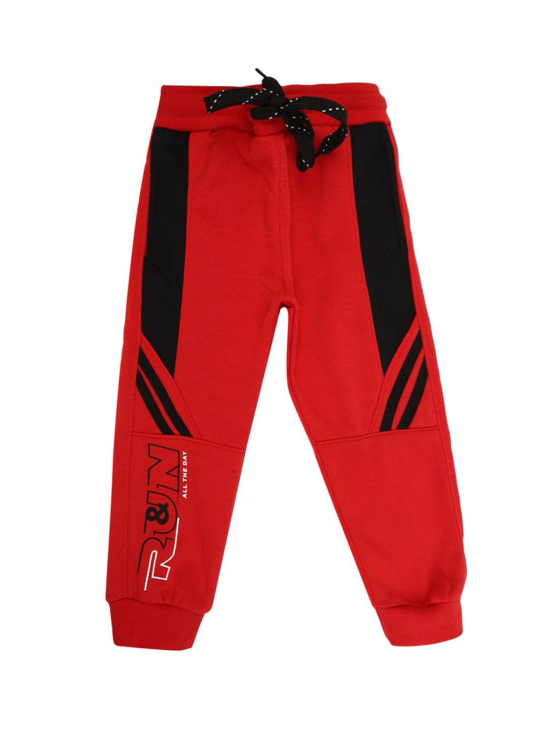 

V-Mart Boys Red Printed Spun Fleece Joggers