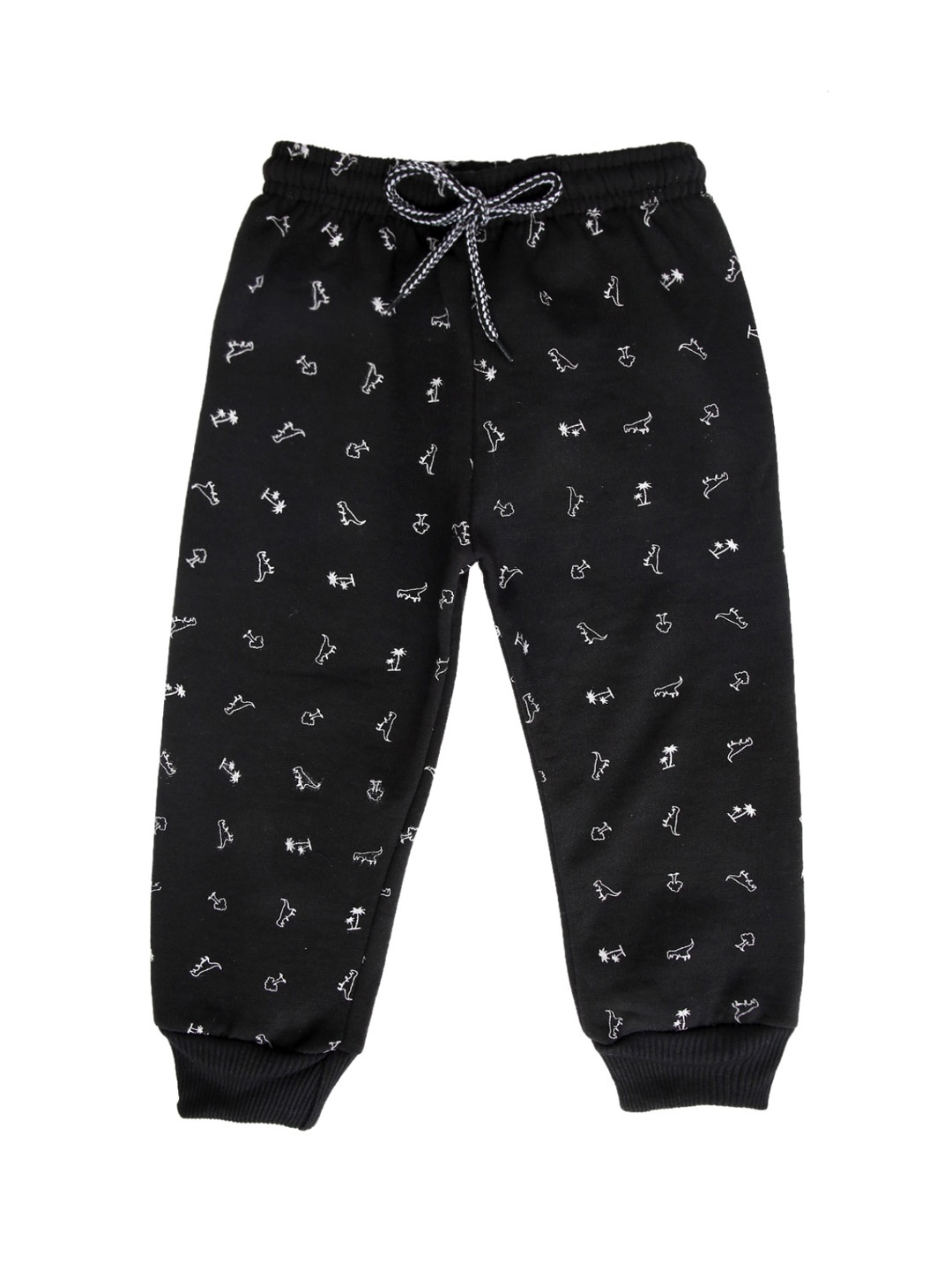

V-Mart Boys Black Printed Spun Fleece Joggers