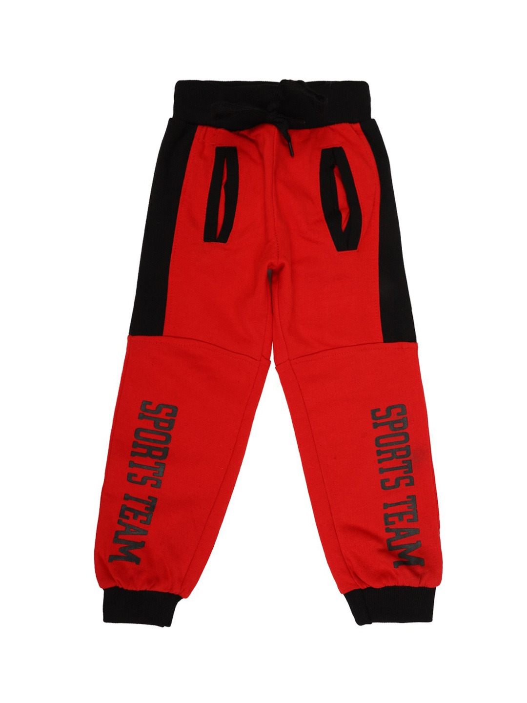 

V-Mart Boys Red Printed Fleece Lounge Joggers