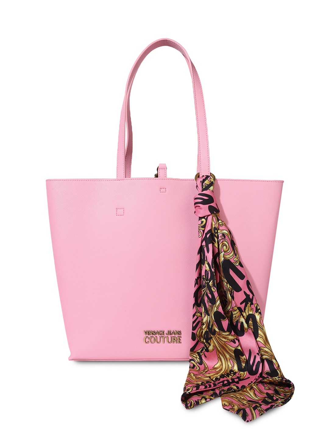

Versace Jeans Women Couture Pink PU Shopper Tote Bag