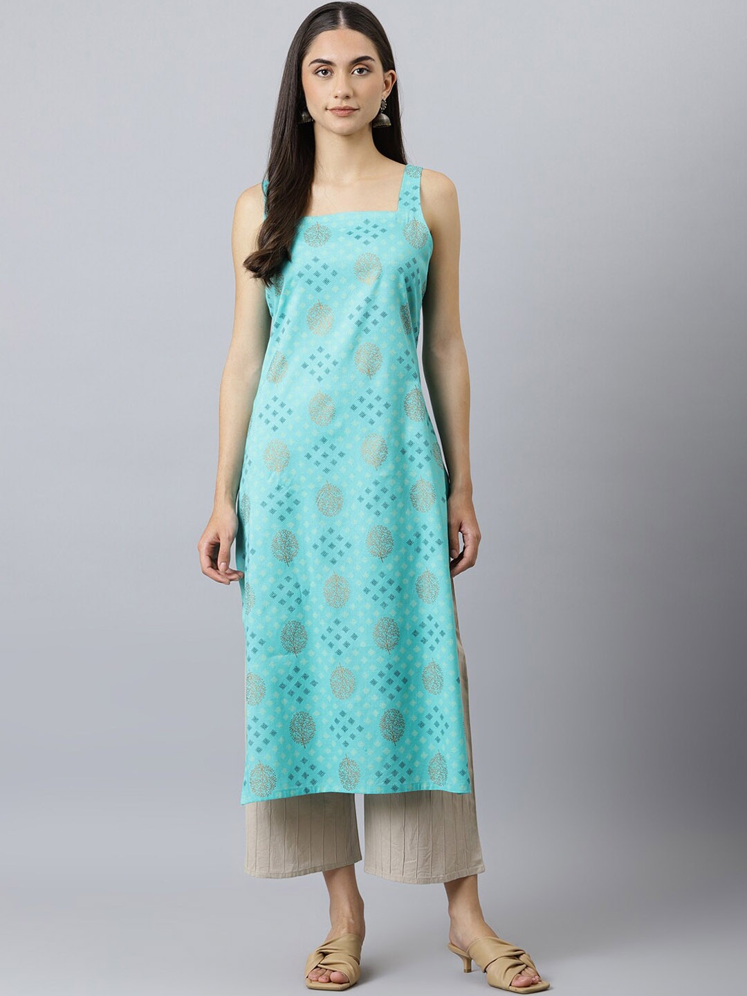

Lagashi Women Blue Ethnic Motifs Printed Kurta