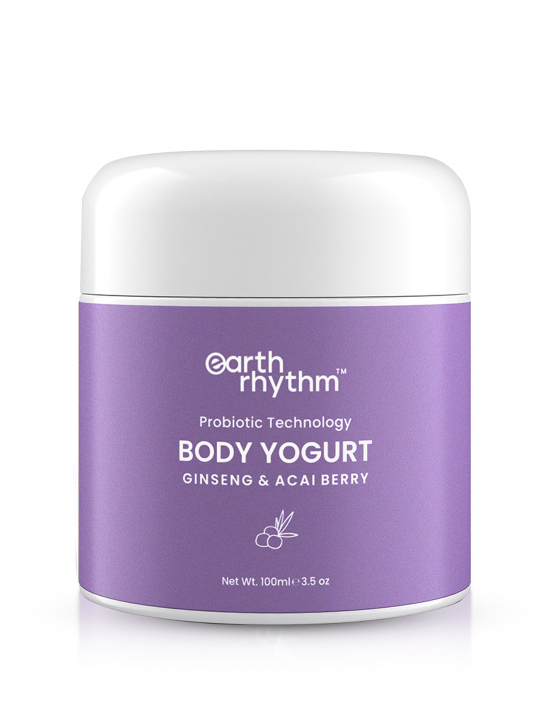 

Earth Rhythm Ginseng & Acai Berry Probiotic Technology Body Yogurt - 100 ml, Purple